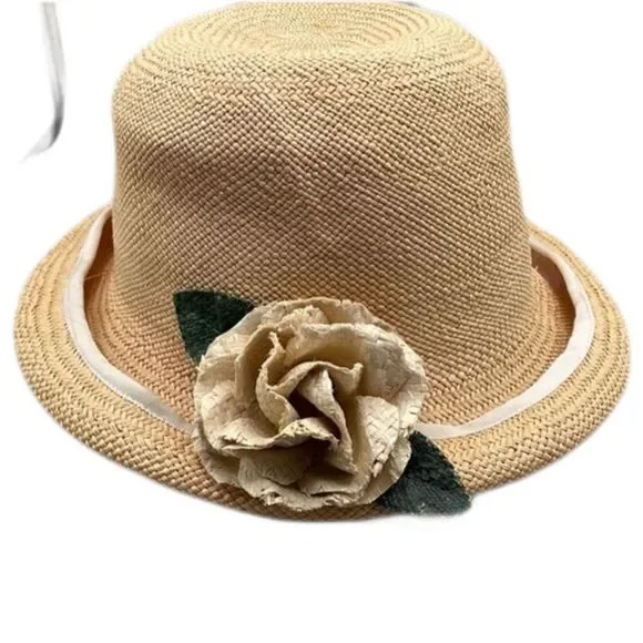 Hand crafted Andrea Stuart straw hat. - Picture 1 of 8